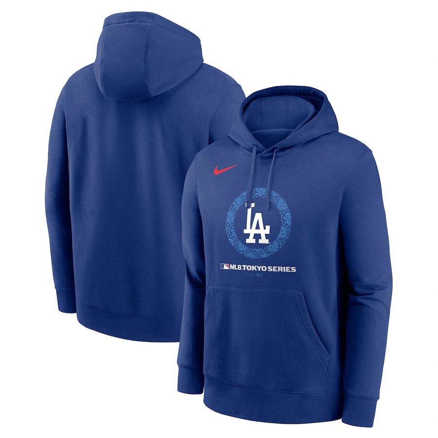 Men Los Angeles Dodgers blue MLB 2025 Hoodie->los angeles dodgers->MLB Jersey